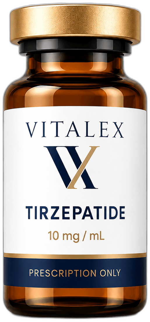 Vitalex Health Tirzepatide protocol — clinical still life